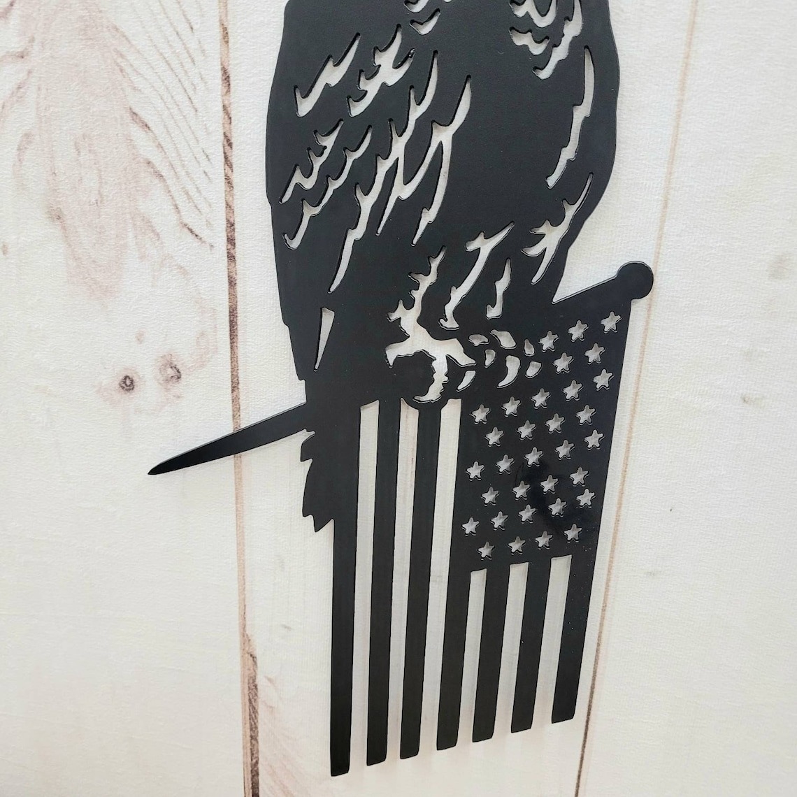 Metal Eagle Flag Tree Stake
