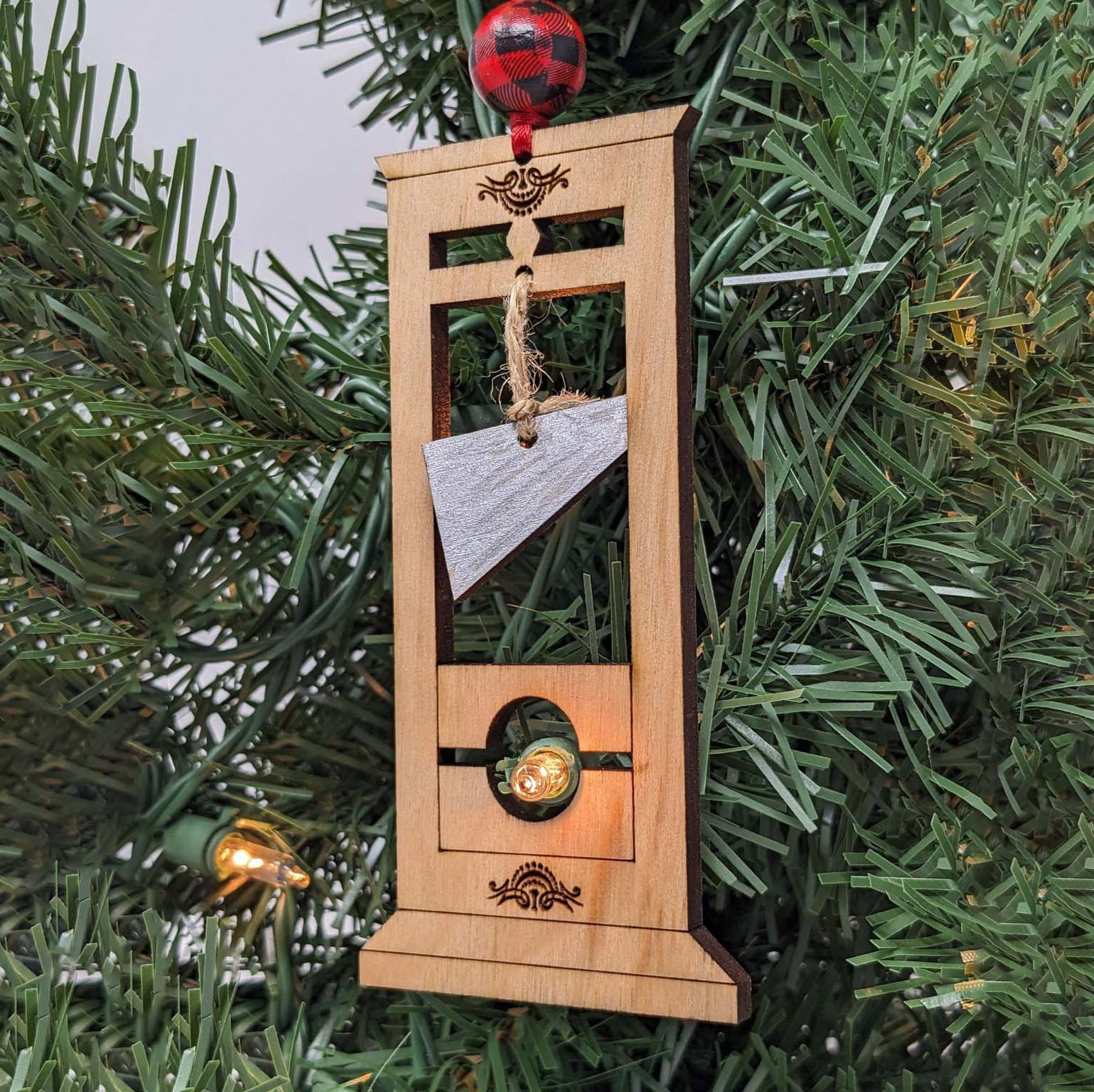 Guillotine Christmas Ornament A Darkly Delightful Holiday Gift For the Unconventional