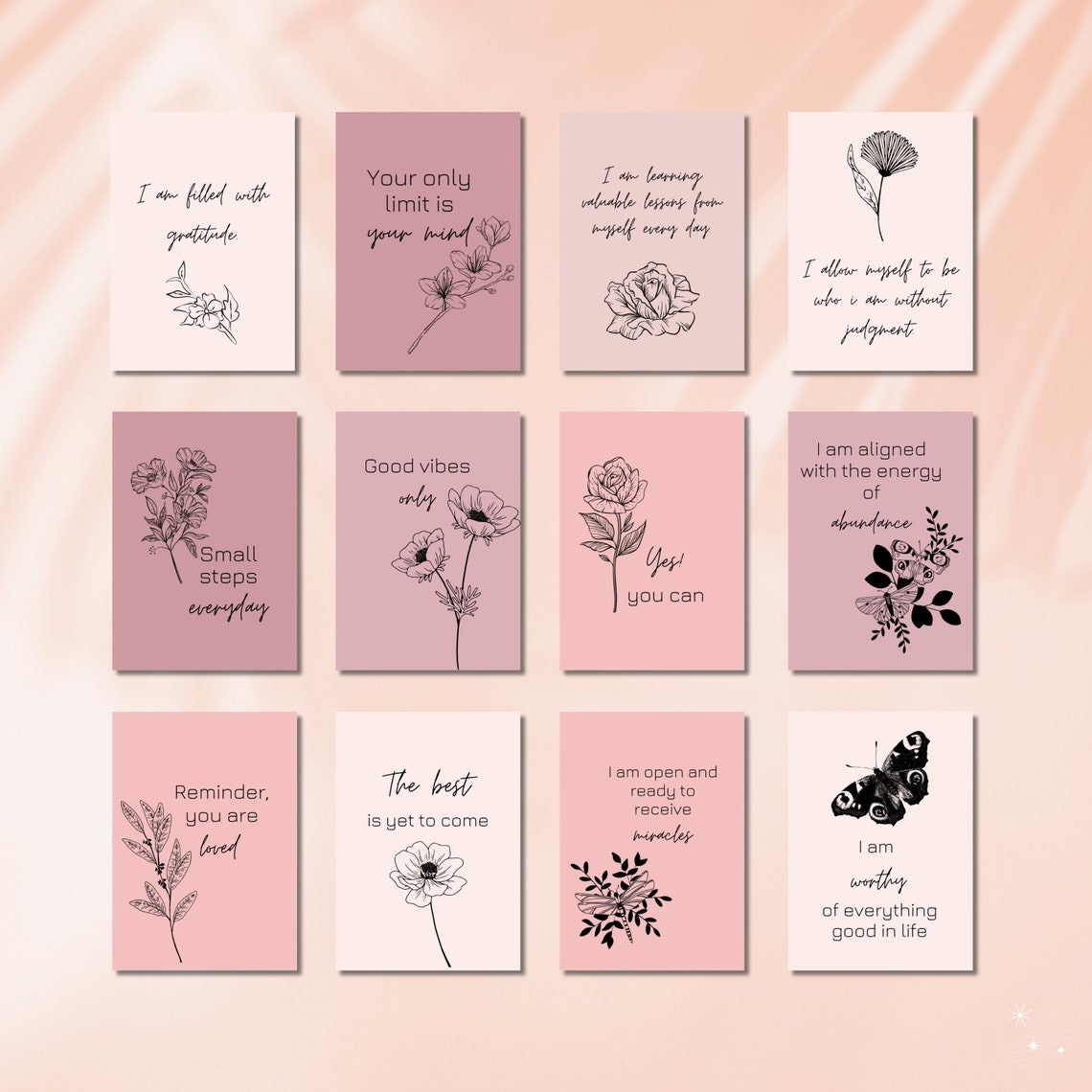 😍😍😍Encouragement gifts-Affirmation Cards Set