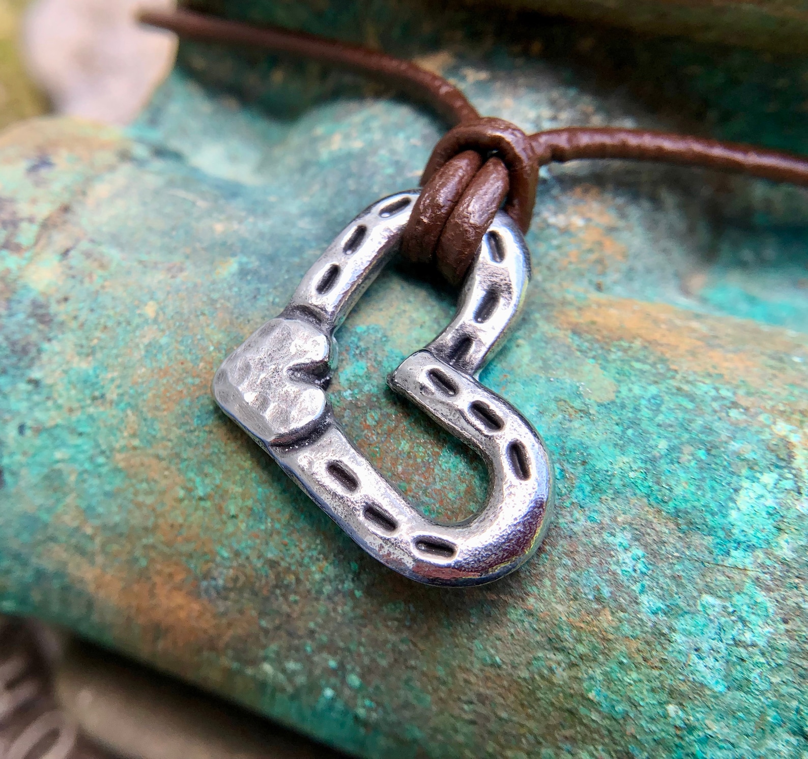 Heart and Horse Shoes Necklace