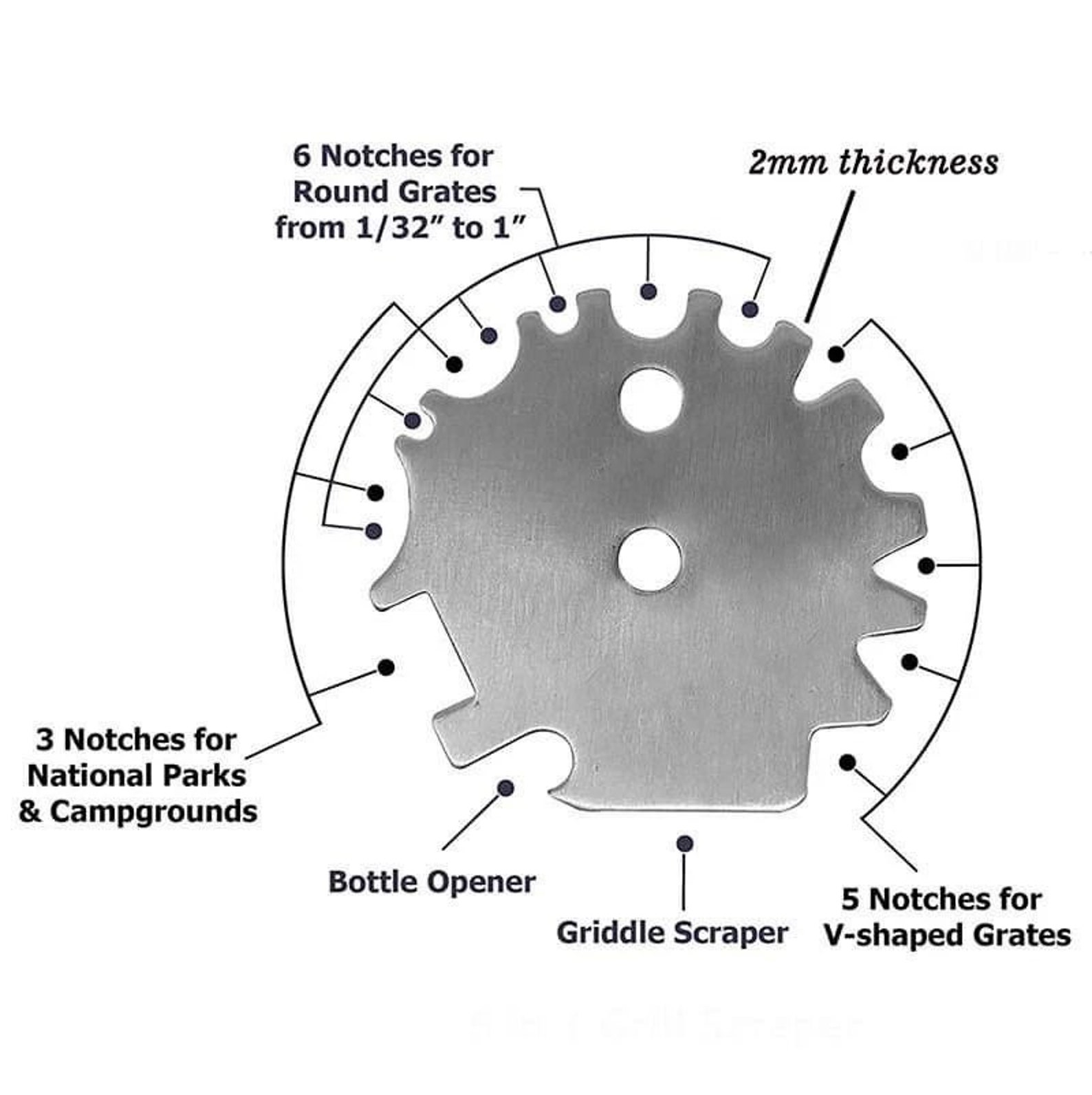 Multi Use Grill Scraper