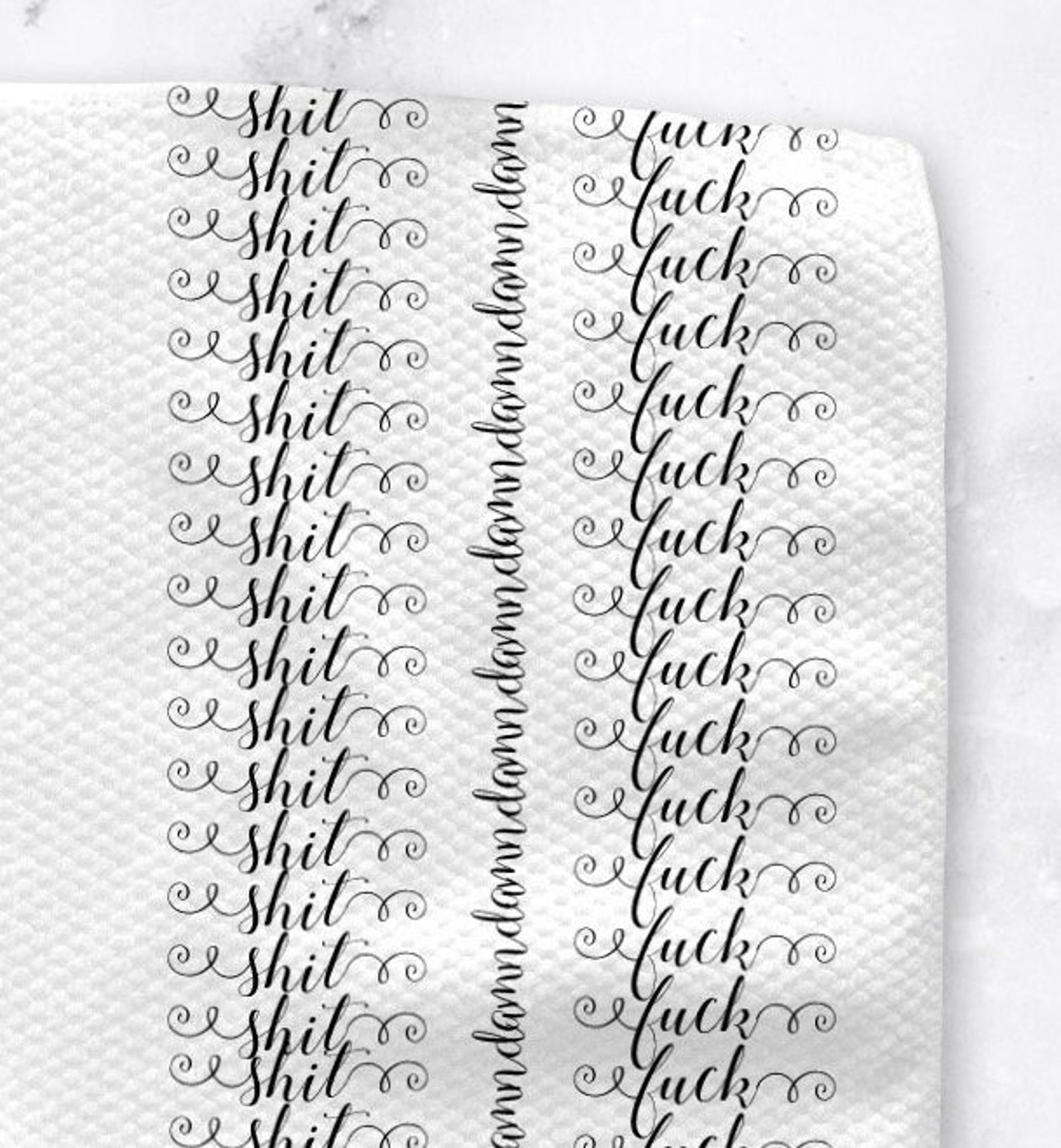 Sh*t Da*n F**k Kitchen Tea Towel