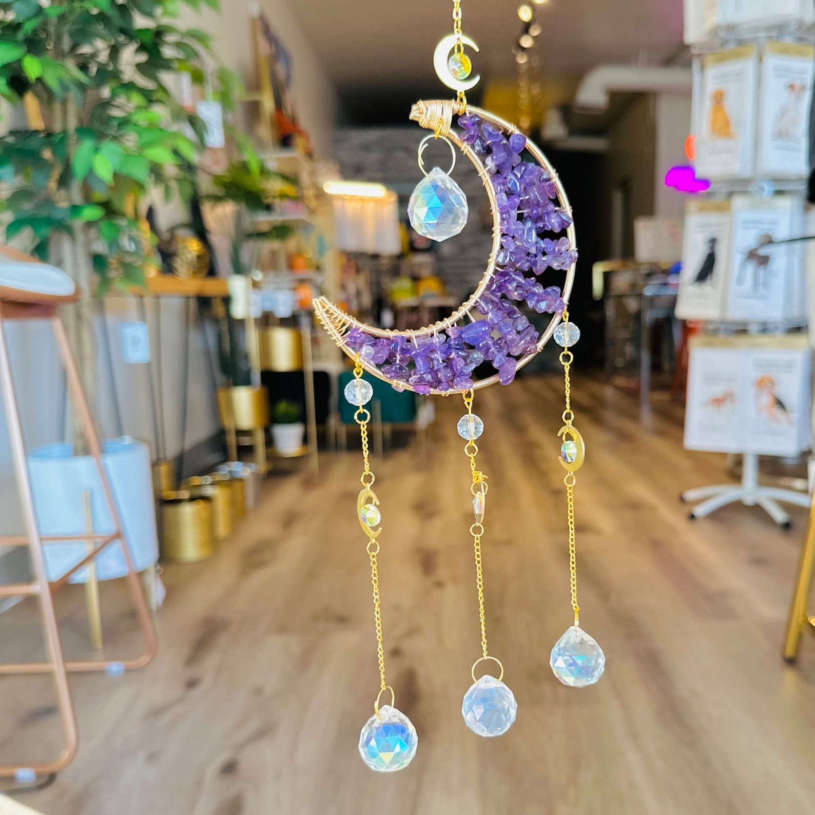 Crystal Moon Suncatcher