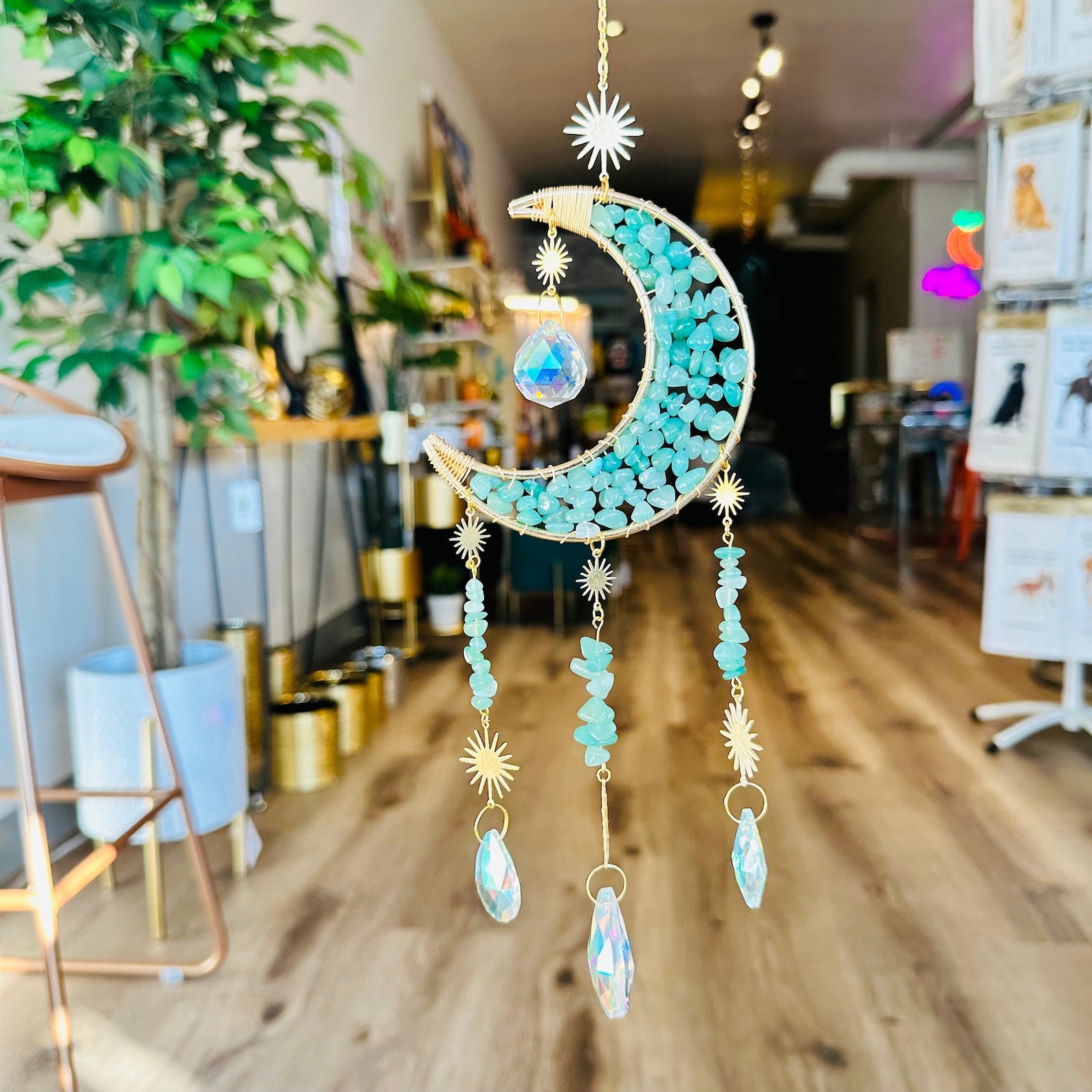 Crystal Moon Suncatcher
