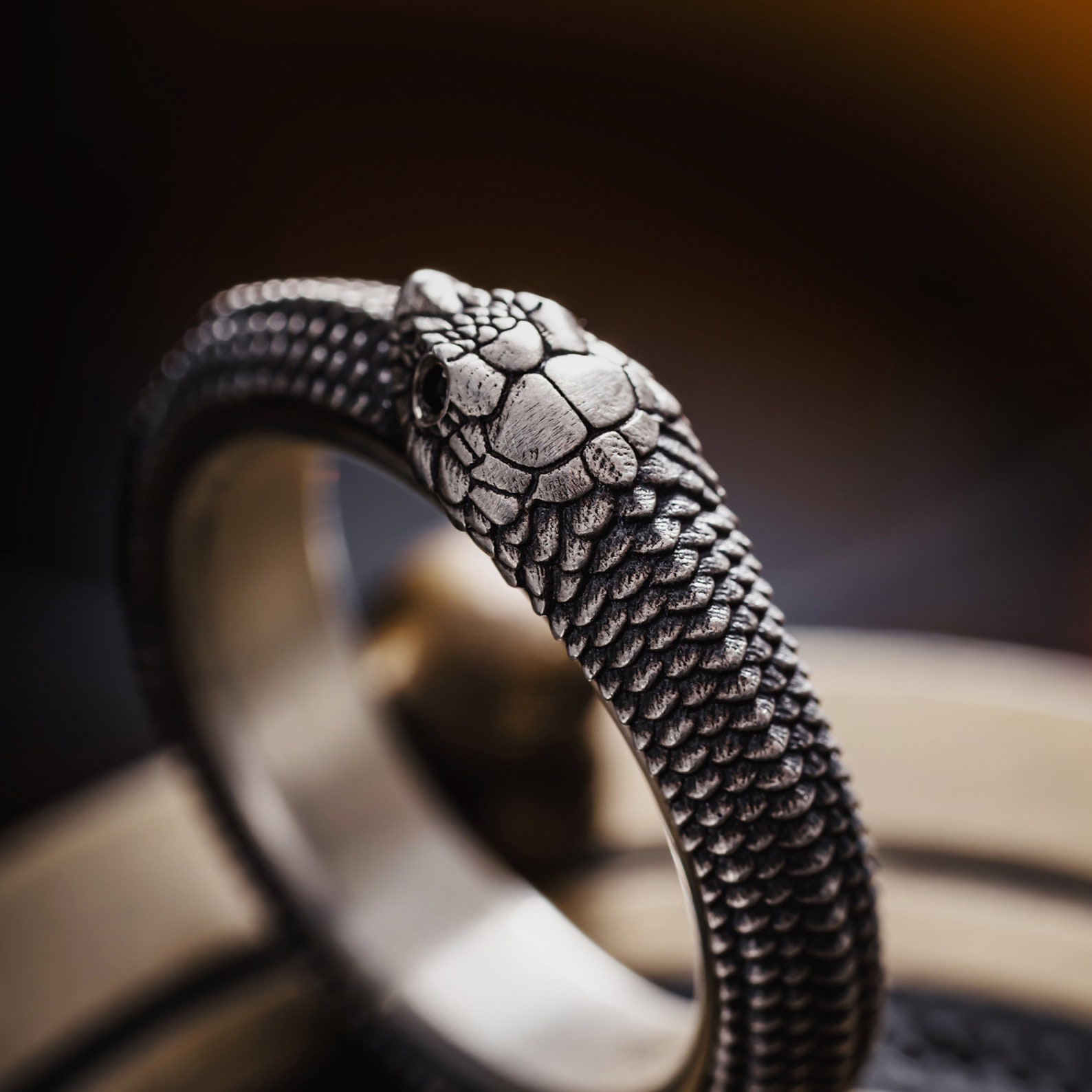 Ouroboros Spin Fidget Ring