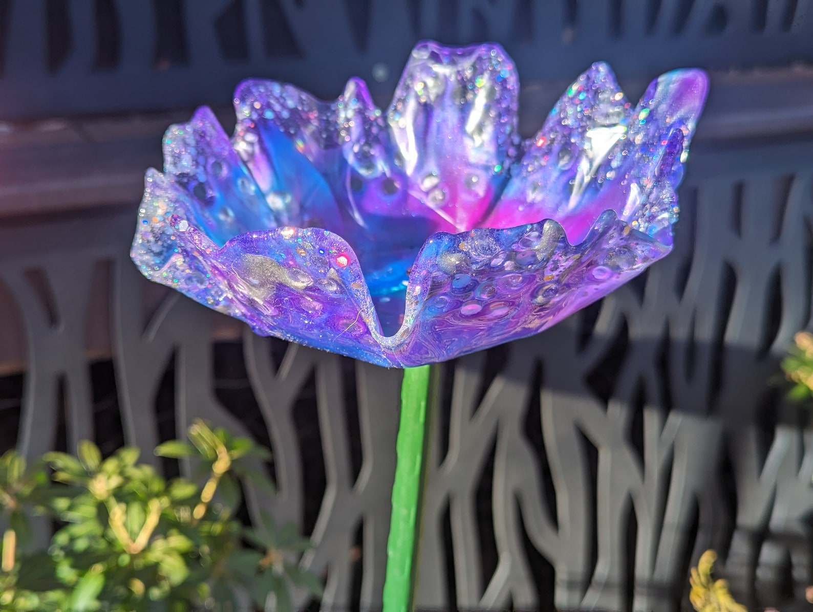 Bird feeder organic flower seed container