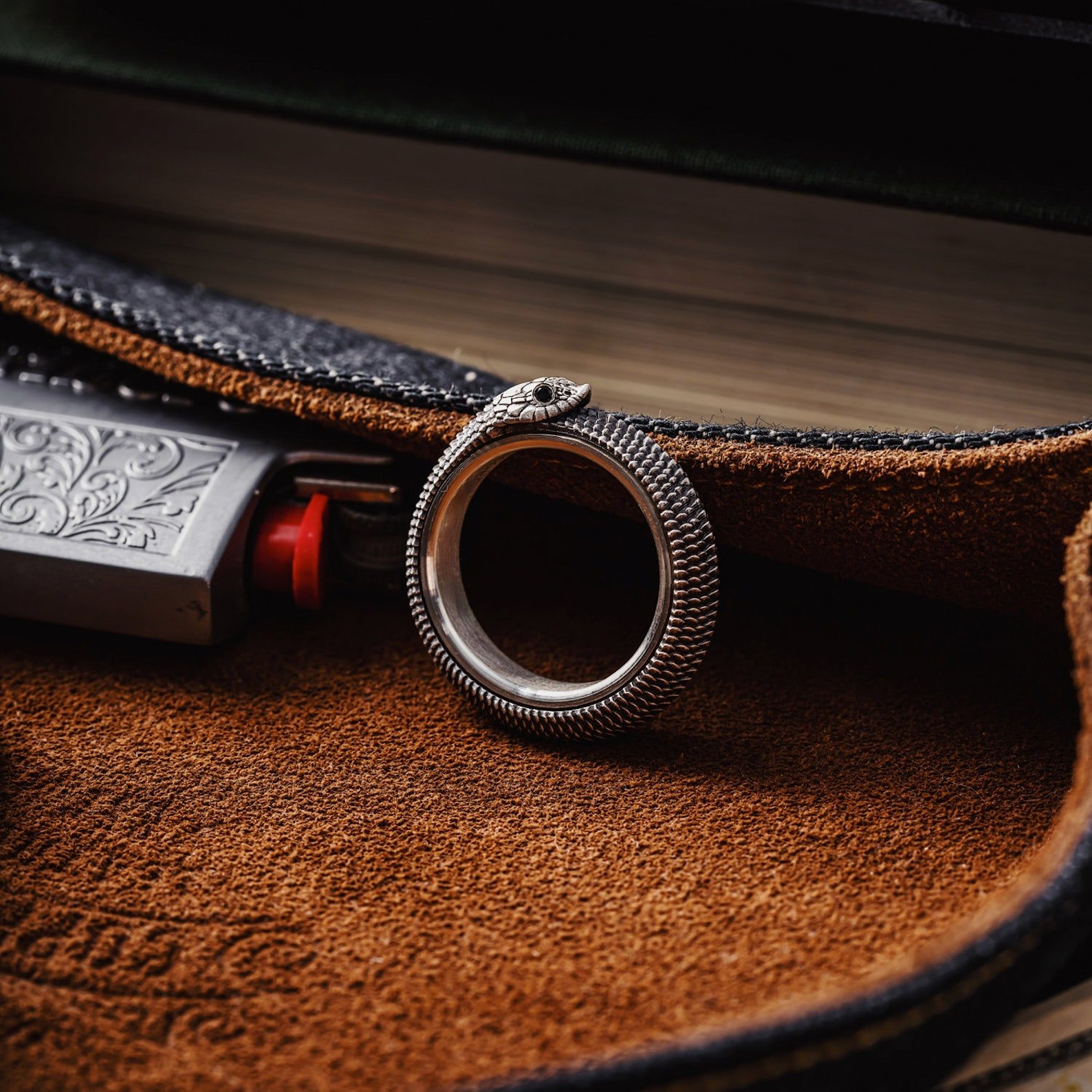 Ouroboros Spin Fidget Ring