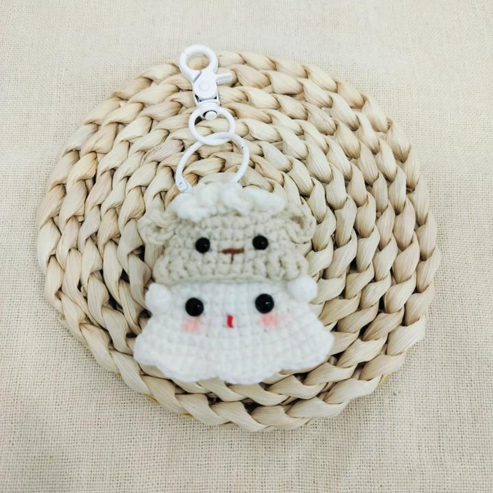 ☁Handmade Crochet Cloud Keychains🎁