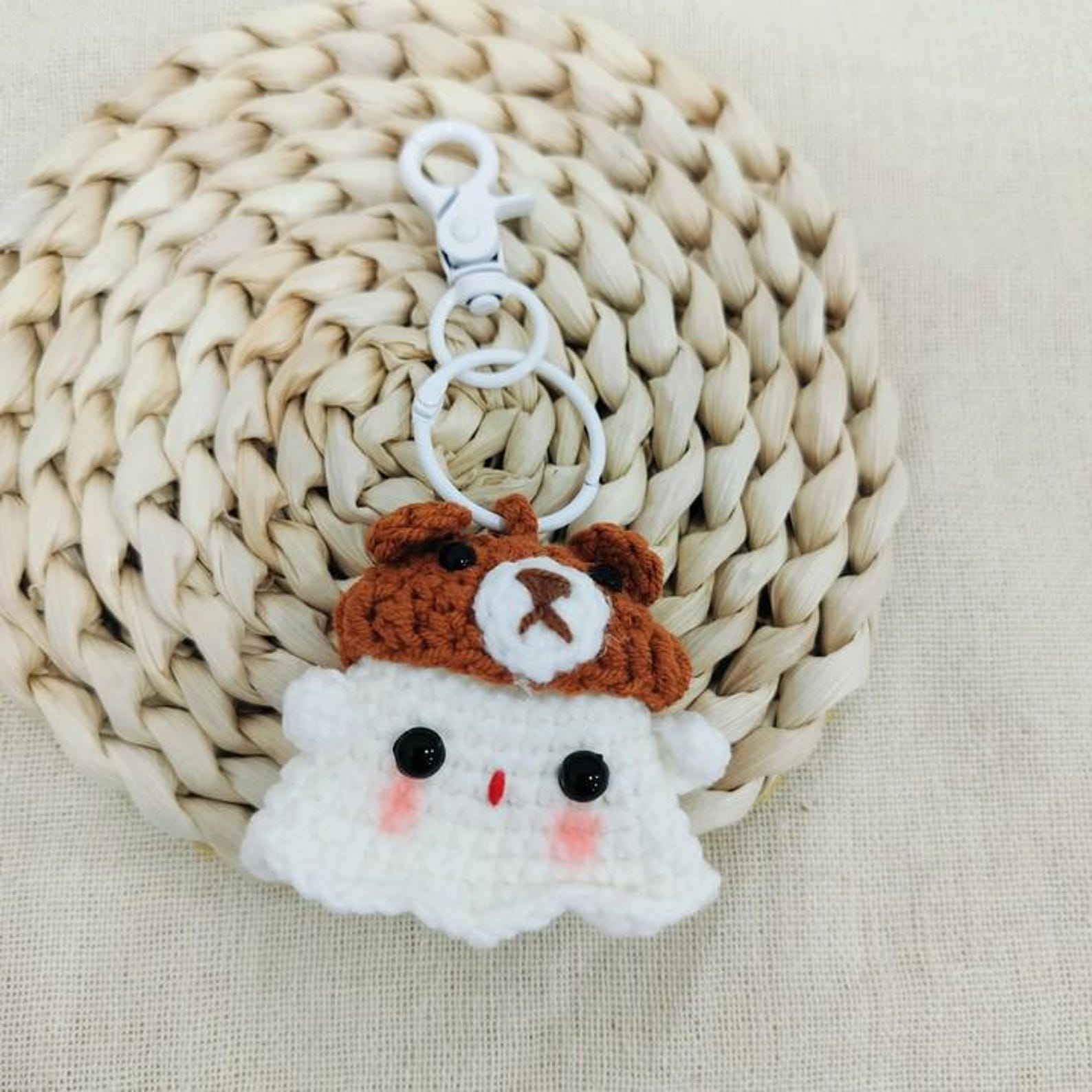 ☁Handmade Crochet Cloud Keychains🎁