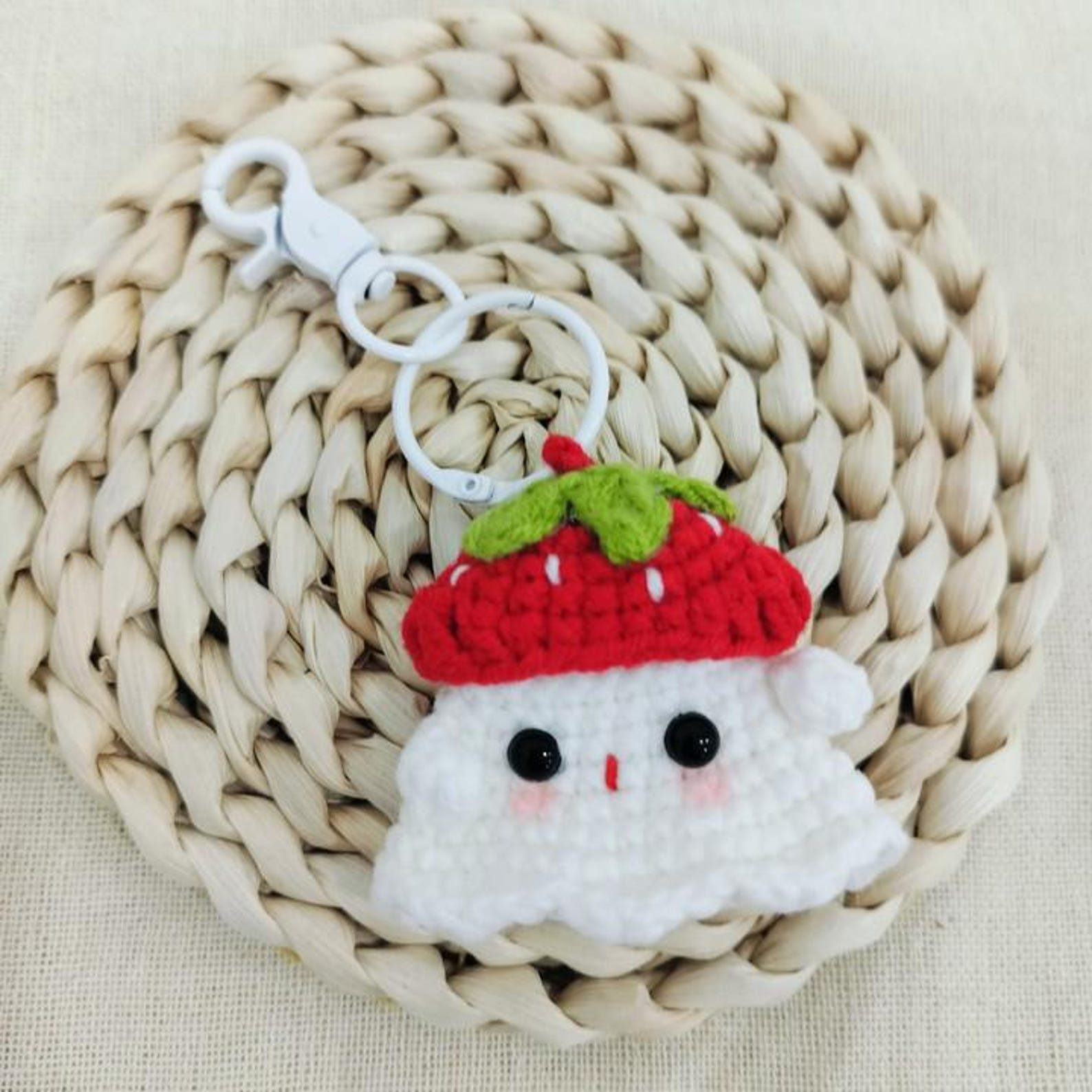 ☁Handmade Crochet Cloud Keychains🎁