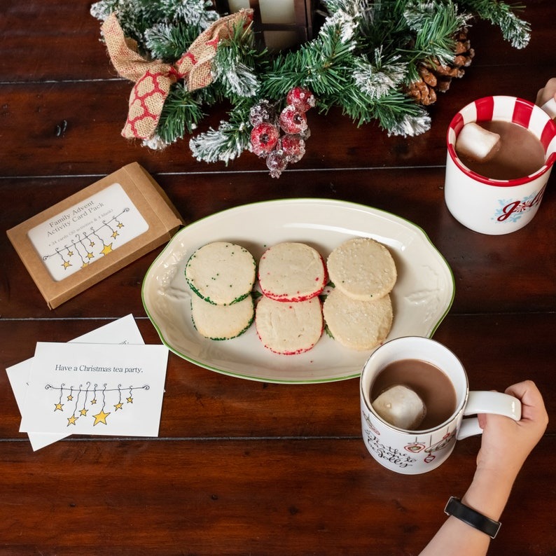 Family Advent Calendar Card Deck - Pack of 34 Activity Cards