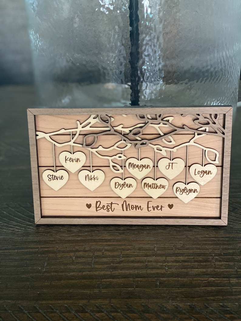 Personalized Wooden Family Tree Sign
