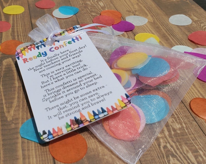 Ready Confetti Back to School, Night Before First Day of School