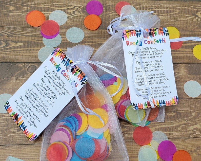 Ready Confetti Back to School, Night Before First Day of School