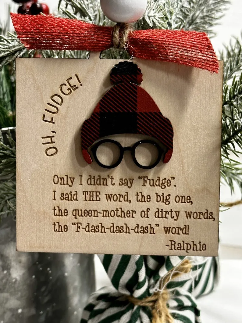 🤣Shoot Your Eye Out Glasses Christmas Ornament🎄