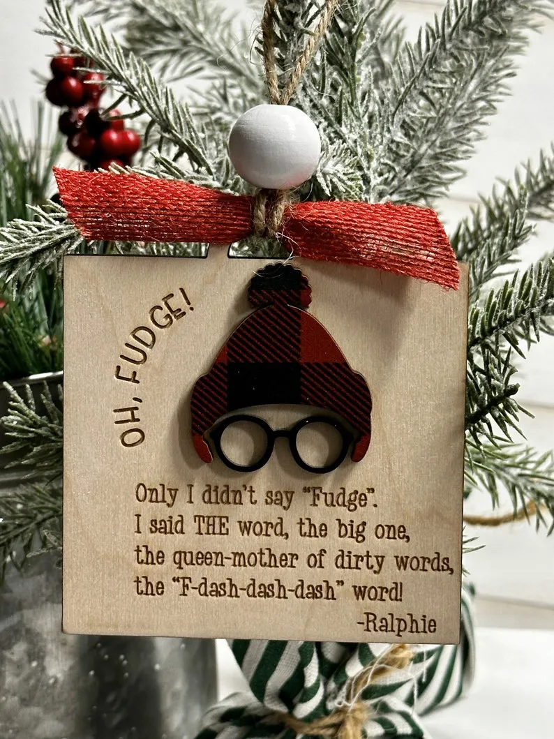 🤣Shoot Your Eye Out Glasses Christmas Ornament🎄