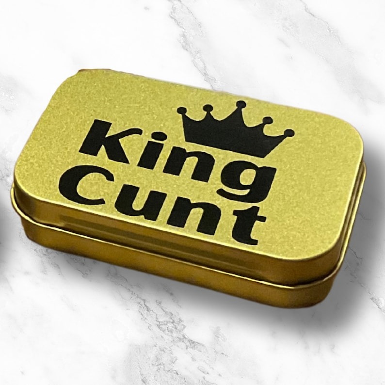 Rude tobacco tin smoker gift