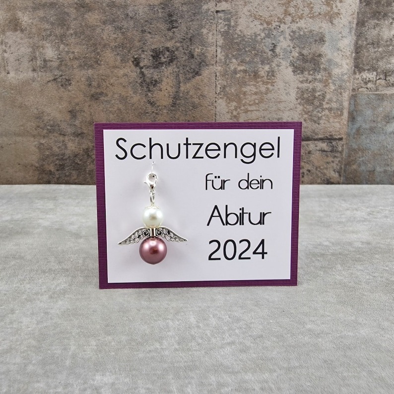 2024 High School Graduation Guardian Angel Lucky Charm Keychain Gift - High School Graduation and Exam Lucky Charm Gift Ideas