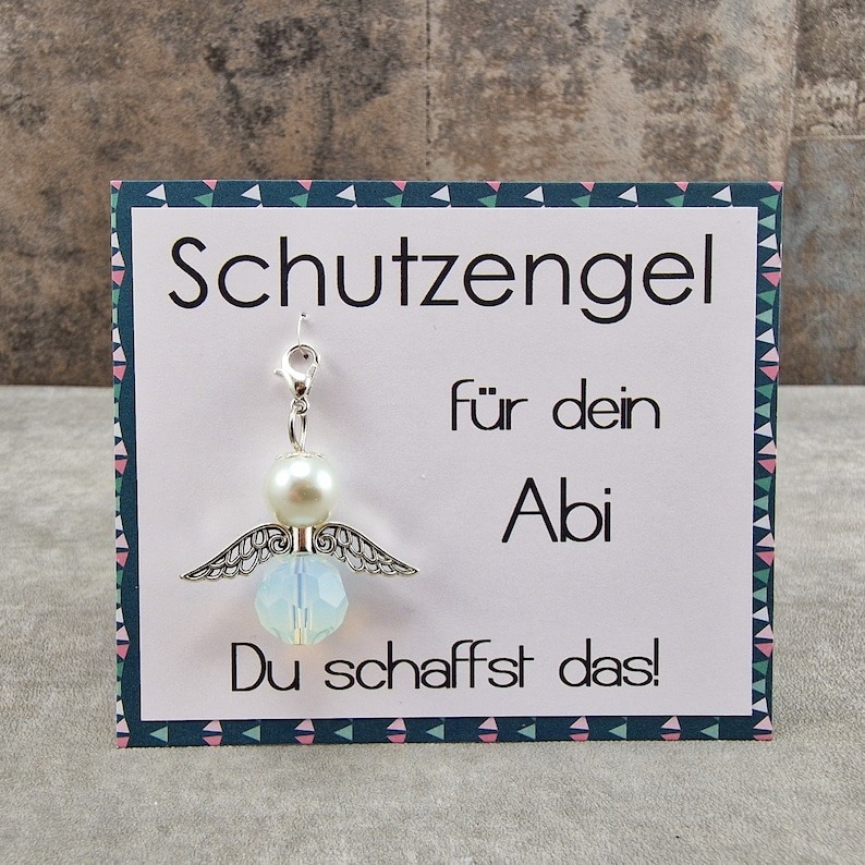 2024 High School Graduation Guardian Angel Lucky Charm Keychain Gift - High School Graduation and Exam Lucky Charm Gift Ideas