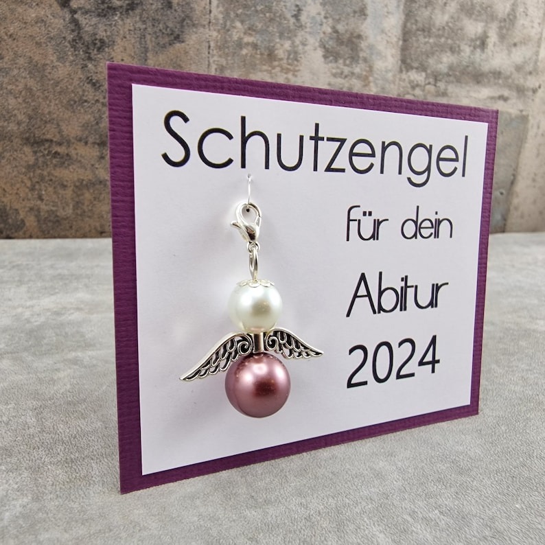 2024 High School Graduation Guardian Angel Lucky Charm Keychain Gift - High School Graduation and Exam Lucky Charm Gift Ideas