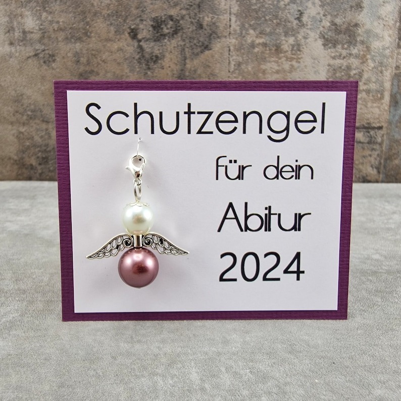 2024 High School Graduation Guardian Angel Lucky Charm Keychain Gift - High School Graduation and Exam Lucky Charm Gift Ideas