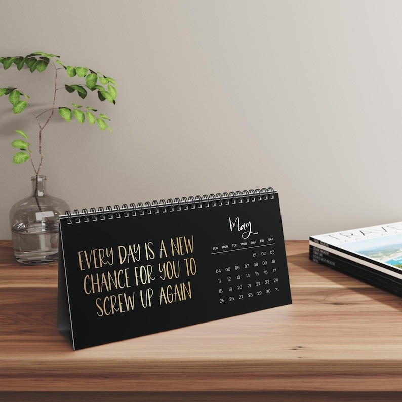 2025 Negative Sarcasm Calendar Desk Calendar