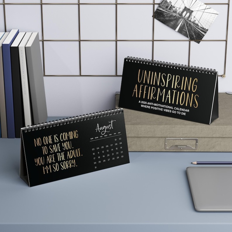 2025 Negative Sarcasm Calendar Desk Calendar