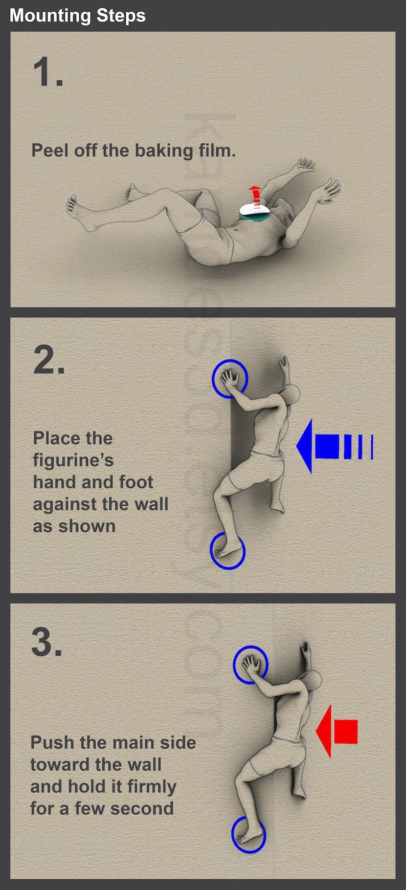 Mountain climber sculpture wall decoration