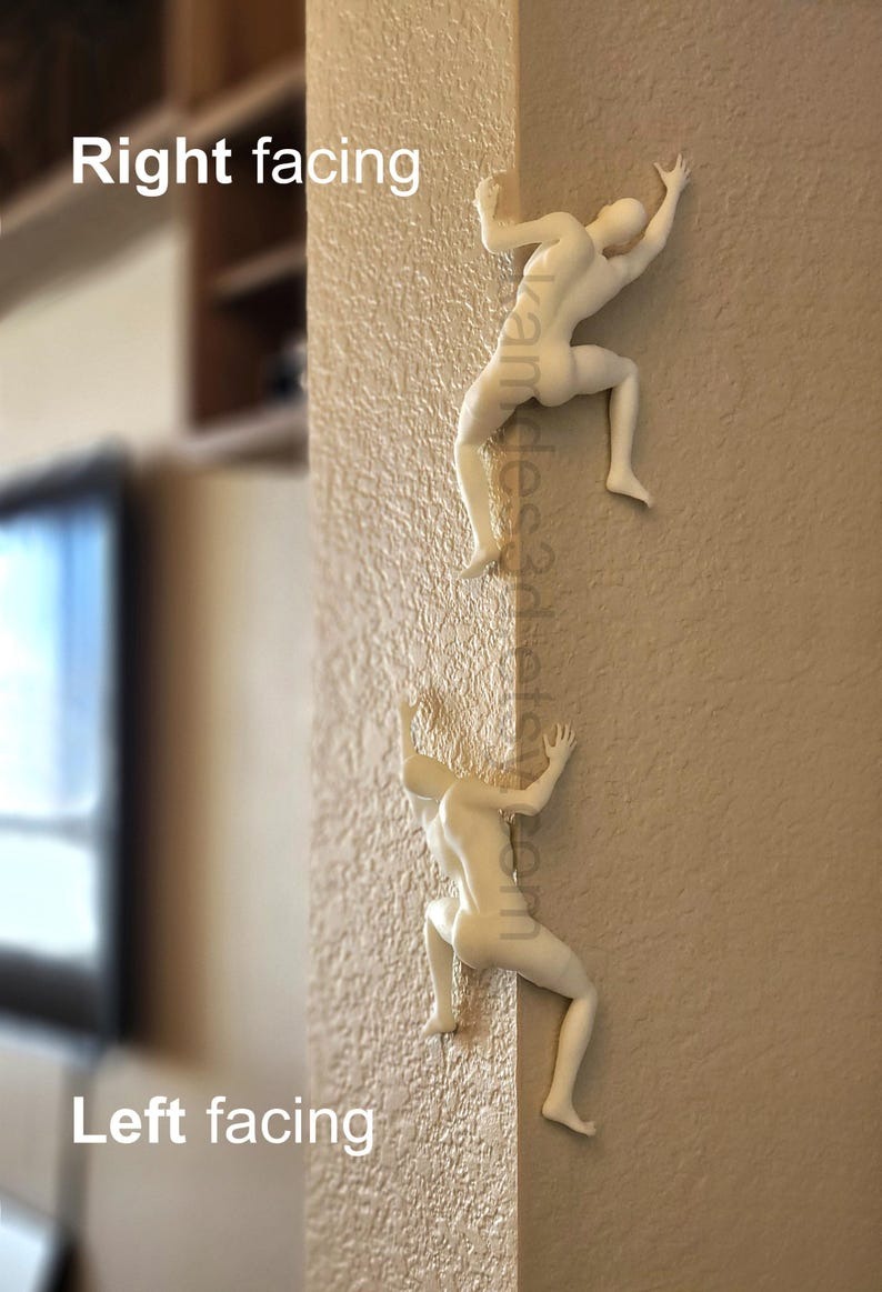 Mountain climber sculpture wall decoration