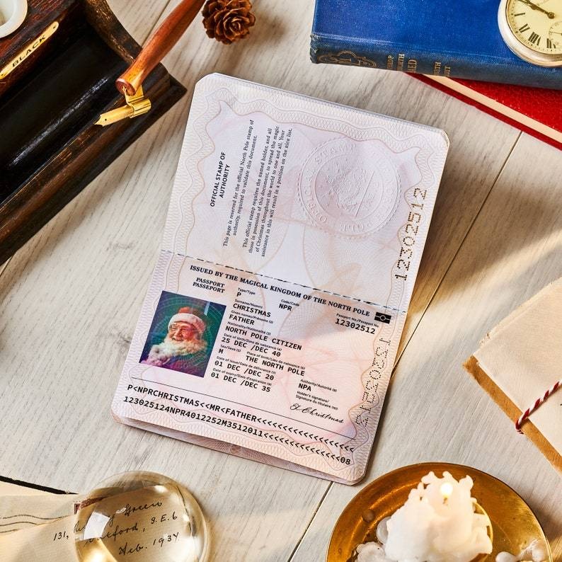 ✨ Father Christmas’s (Santa Claus) Passport