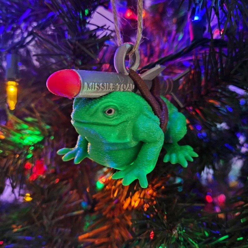 🐸Missile Toad Christmas Ornament