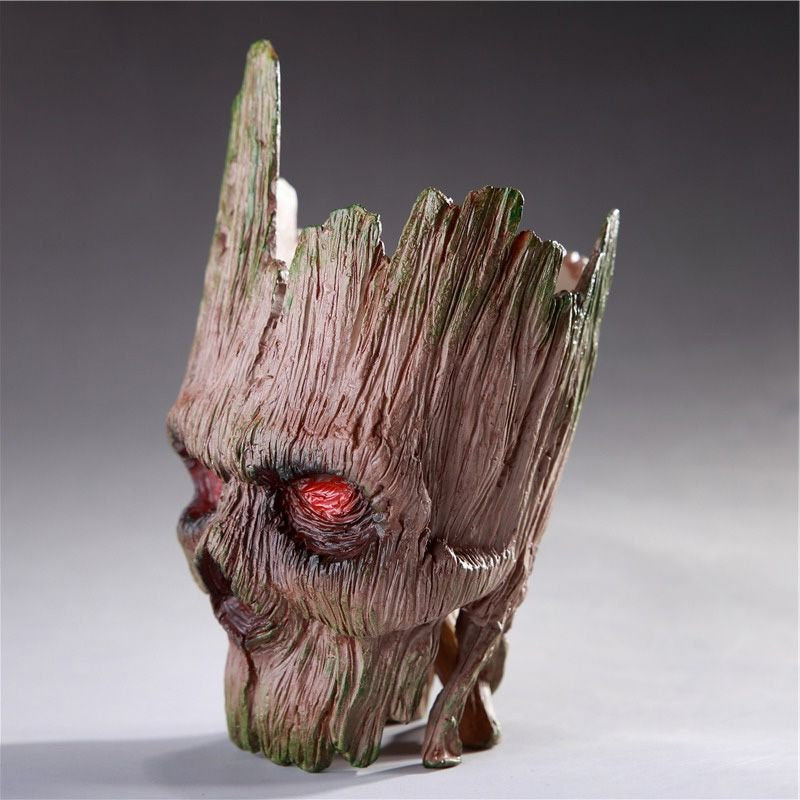 Ghost Tree Man Succulent Planter, Evil Groot Planter, Red Eyes Skull Planter For Decoration
