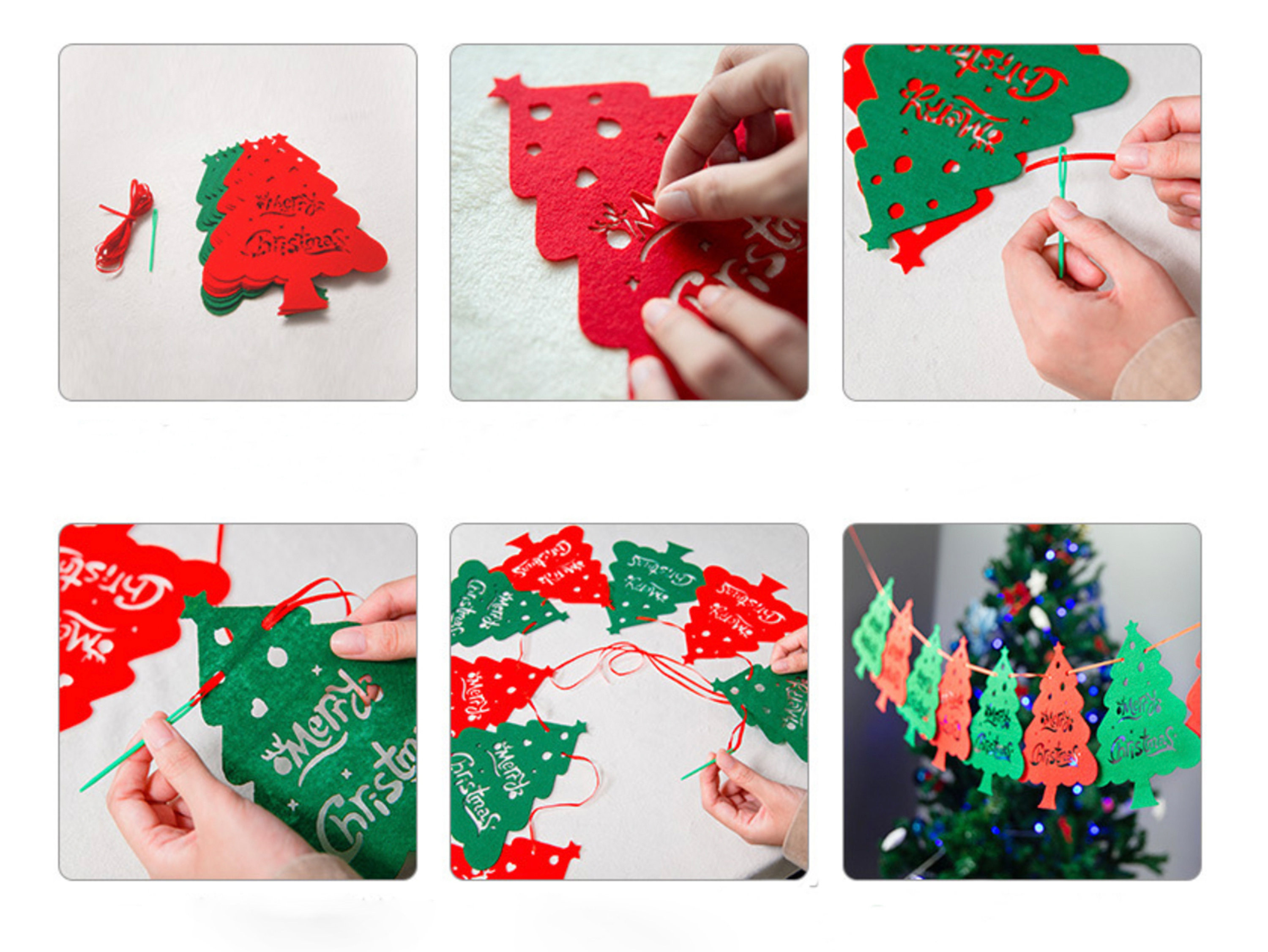 🎄Hot Sale 50% Off🎄 High-Quality Felt Christmas Wall Decoration Flags