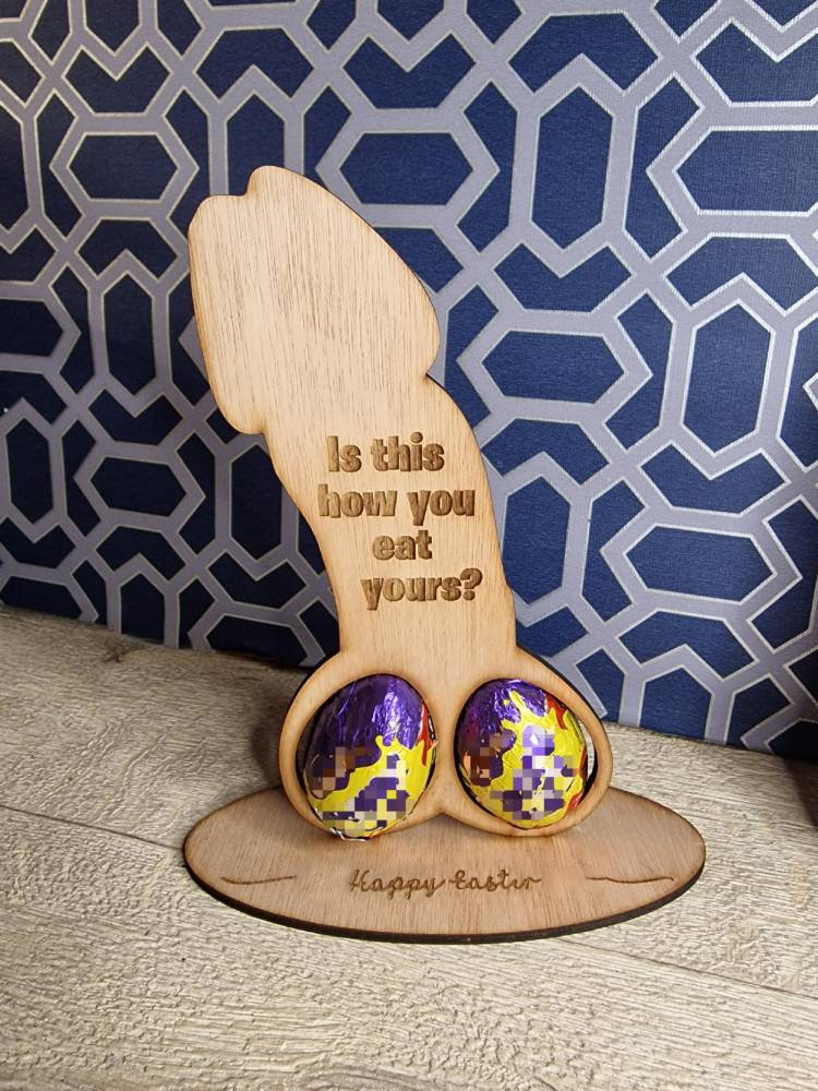 🤣Novelty Easter Willy Egg Holder🐰
