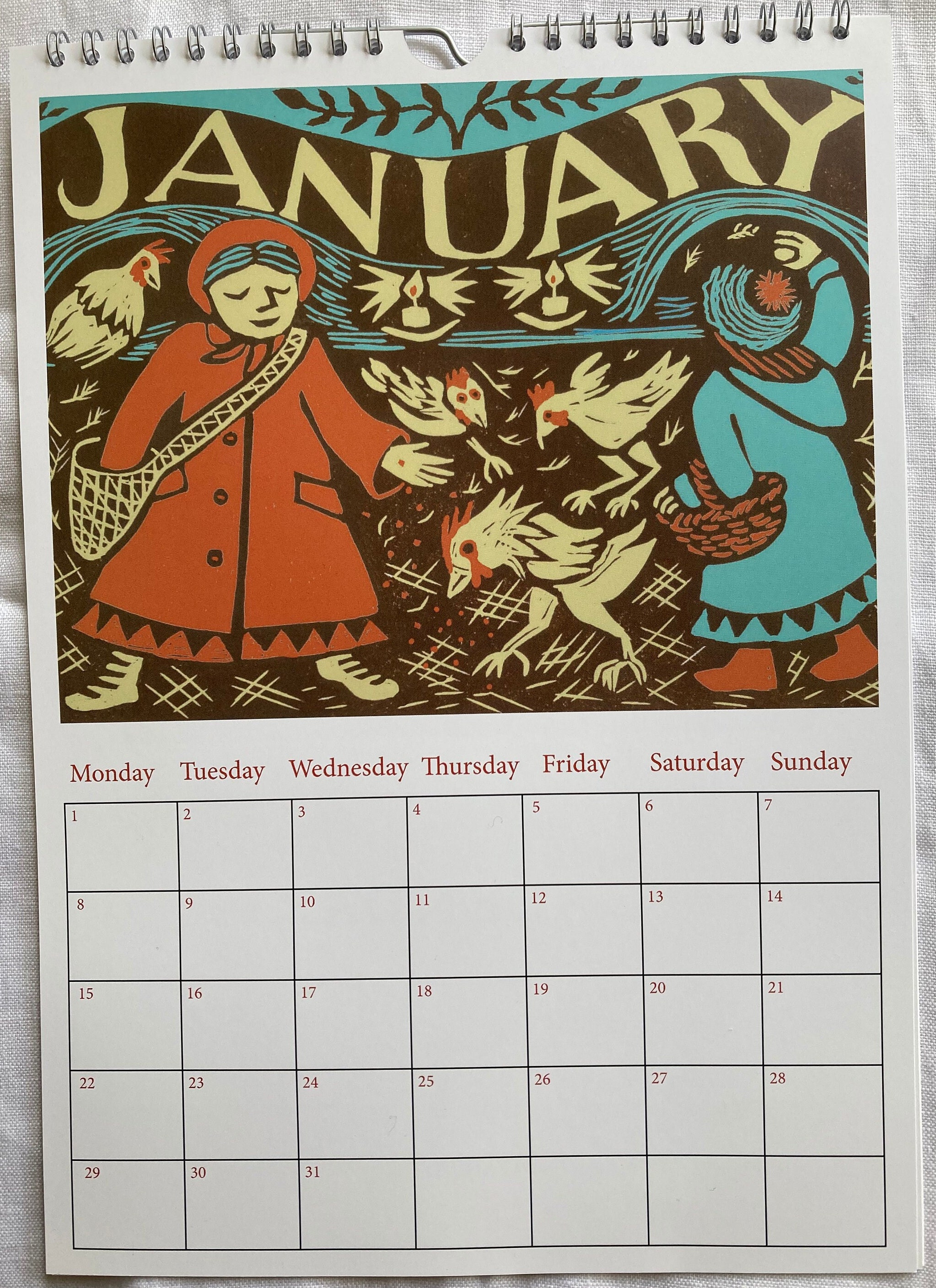 2024 Rustic Cosy Scenes Calendar