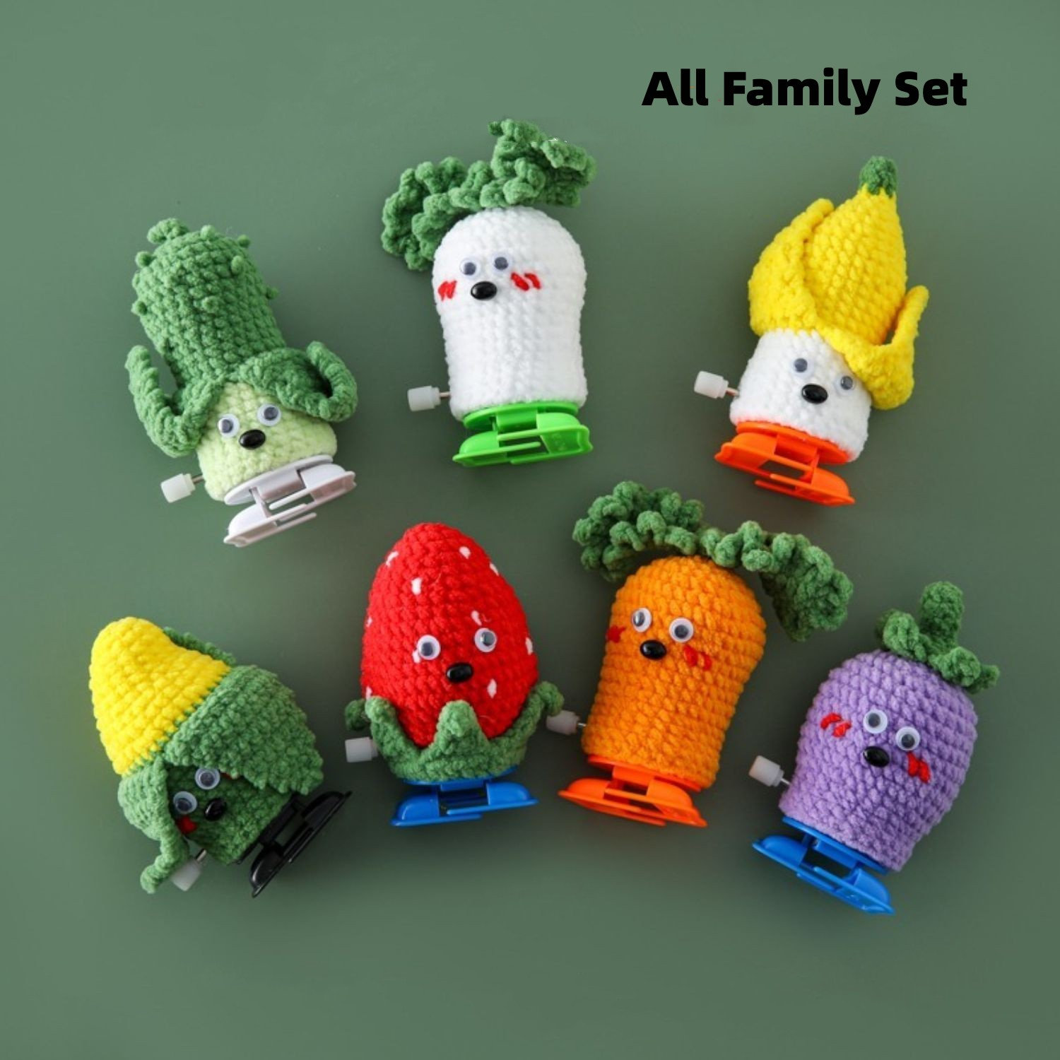 🙌Handmade Crochet Walking Fruits and Vegetables🥒