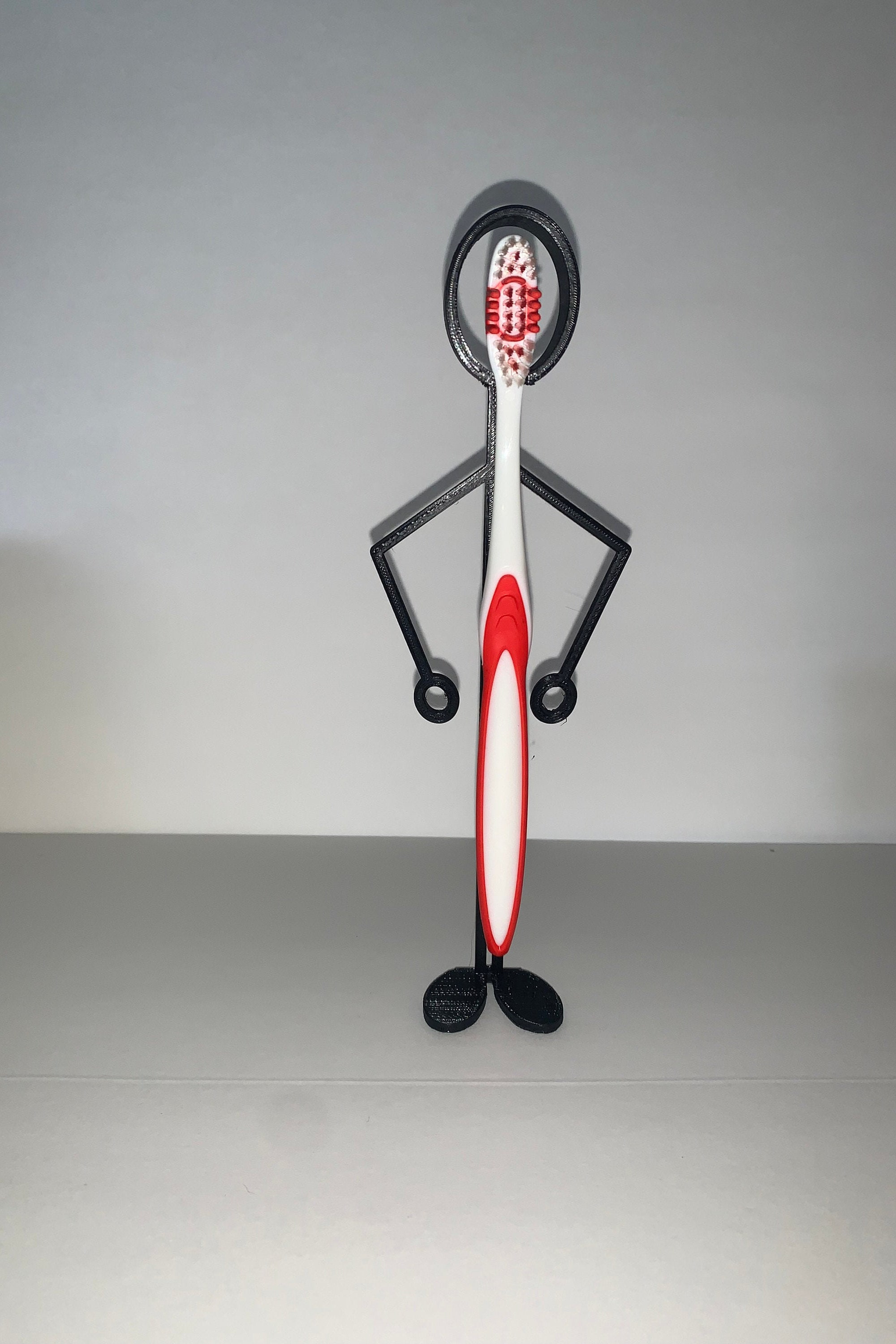 Toothbrush Holder Guy 3D Printed