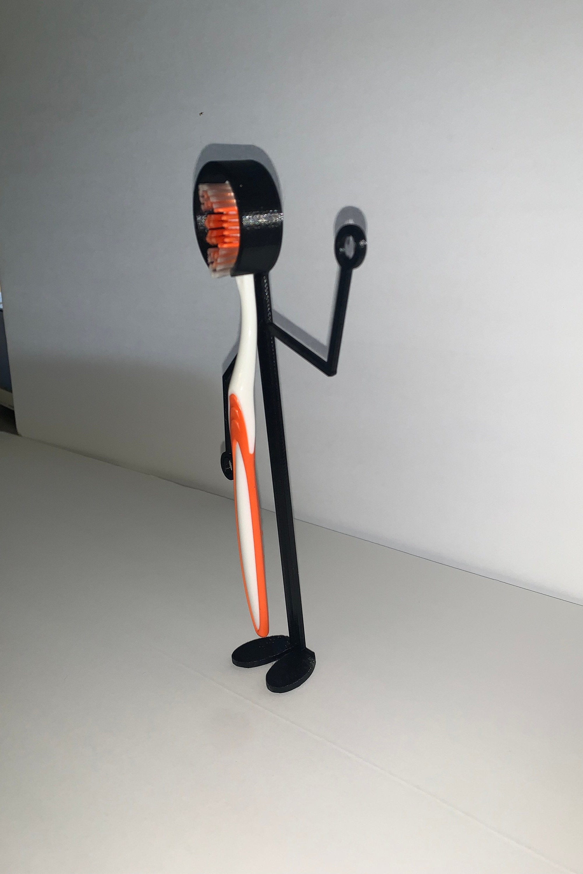 Toothbrush Holder Guy 3D Printed