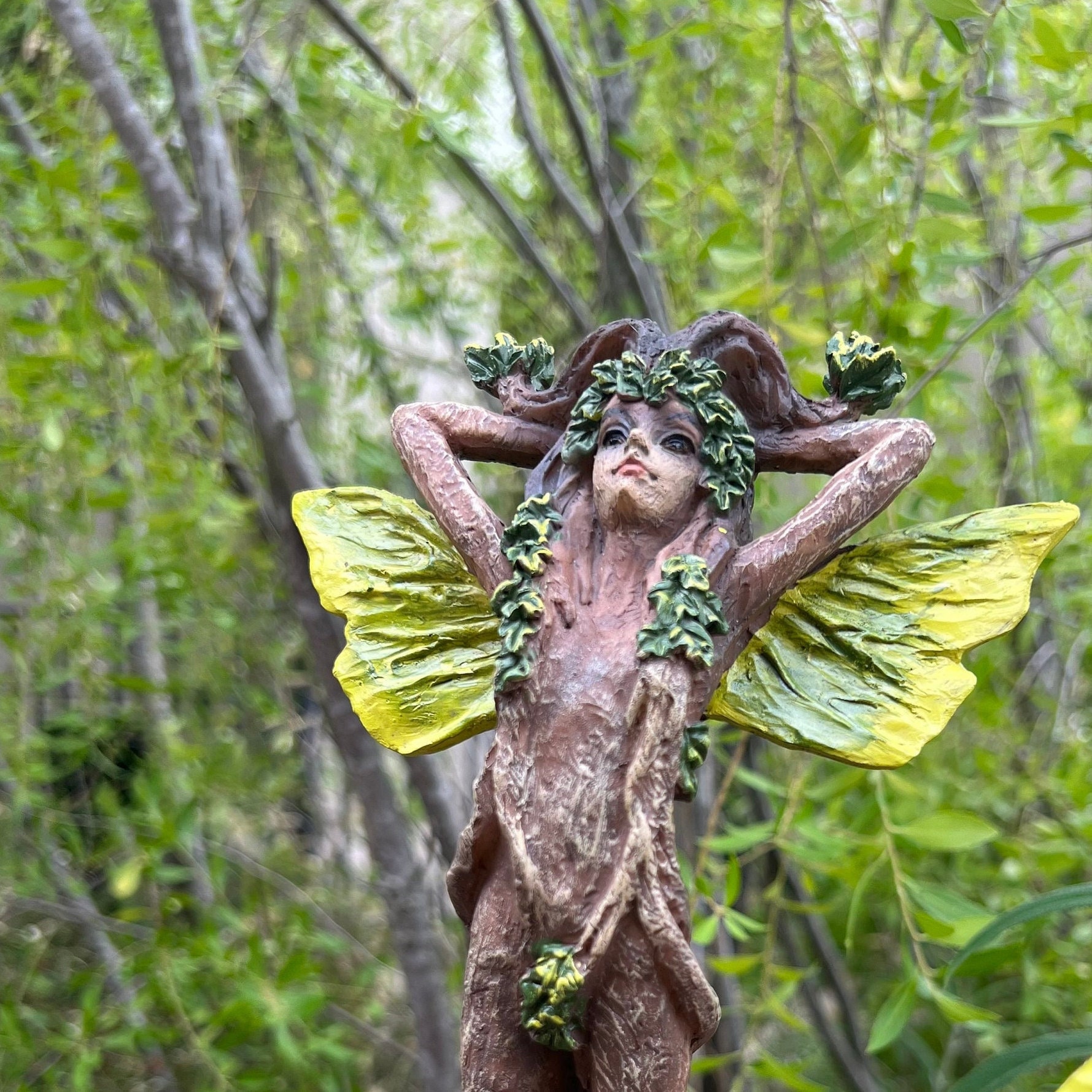 Fantasy Figurine Fairy Tree Elf Unique Decor