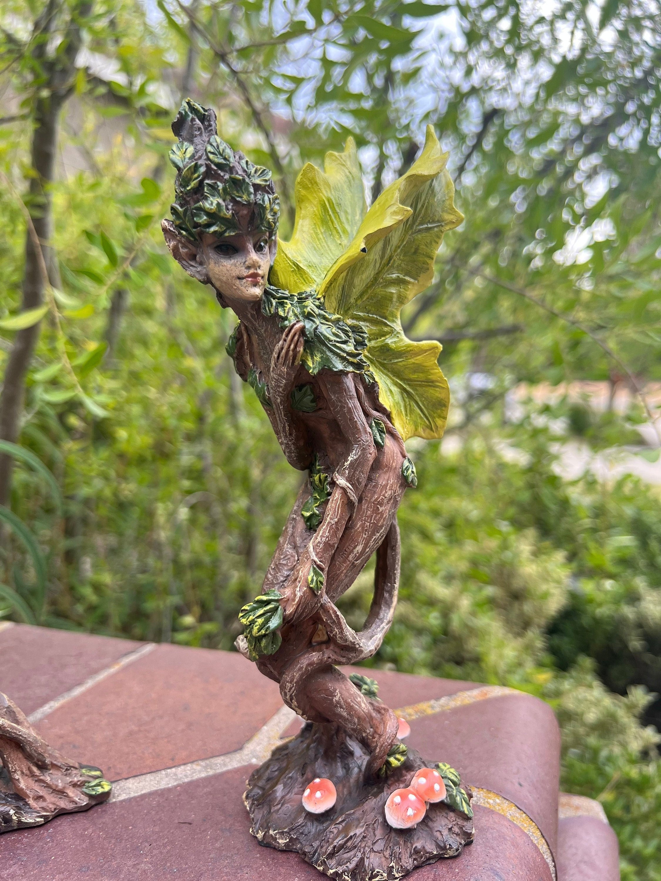 Fantasy Figurine Fairy Tree Elf Unique Decor
