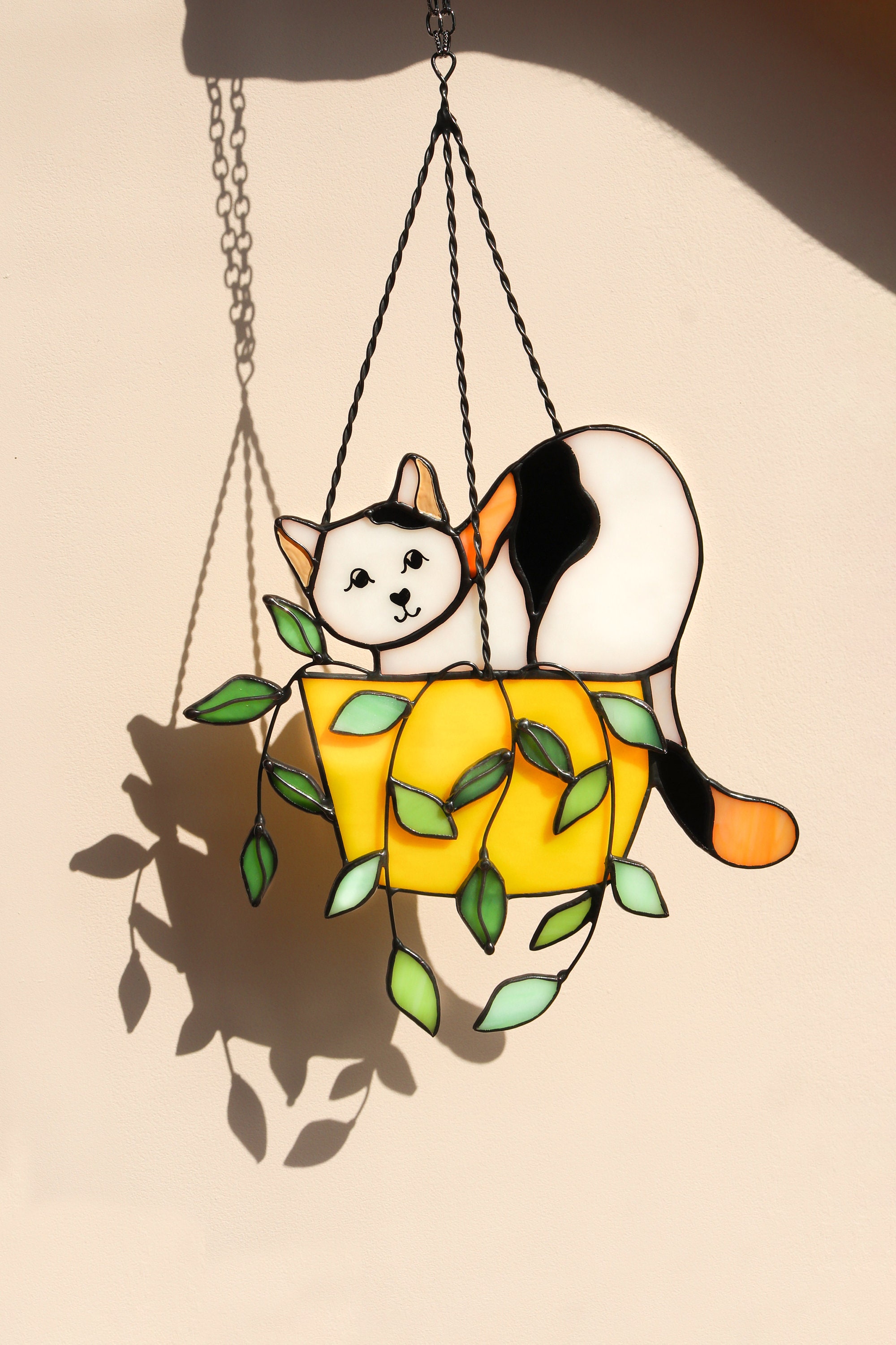 🔥HOT SALE NOW 50% OFF - 🐱CAT IN A FLOWERPOT SUNCATCHER