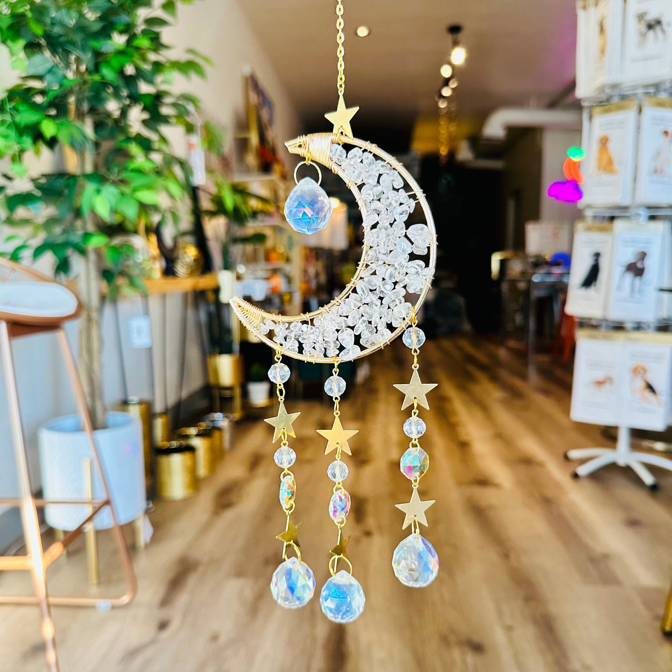 Crystal Moon Suncatcher