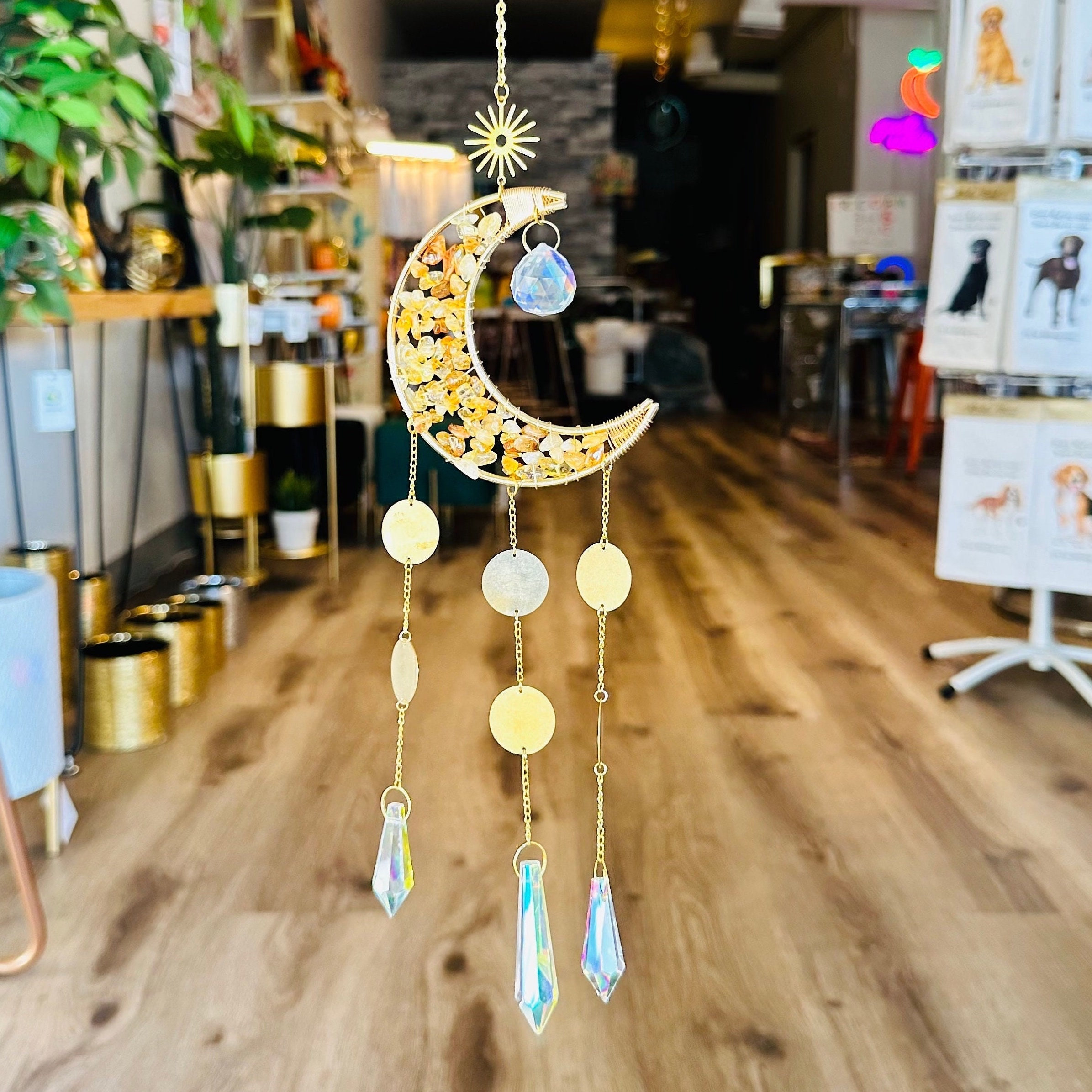 Crystal Moon Suncatcher