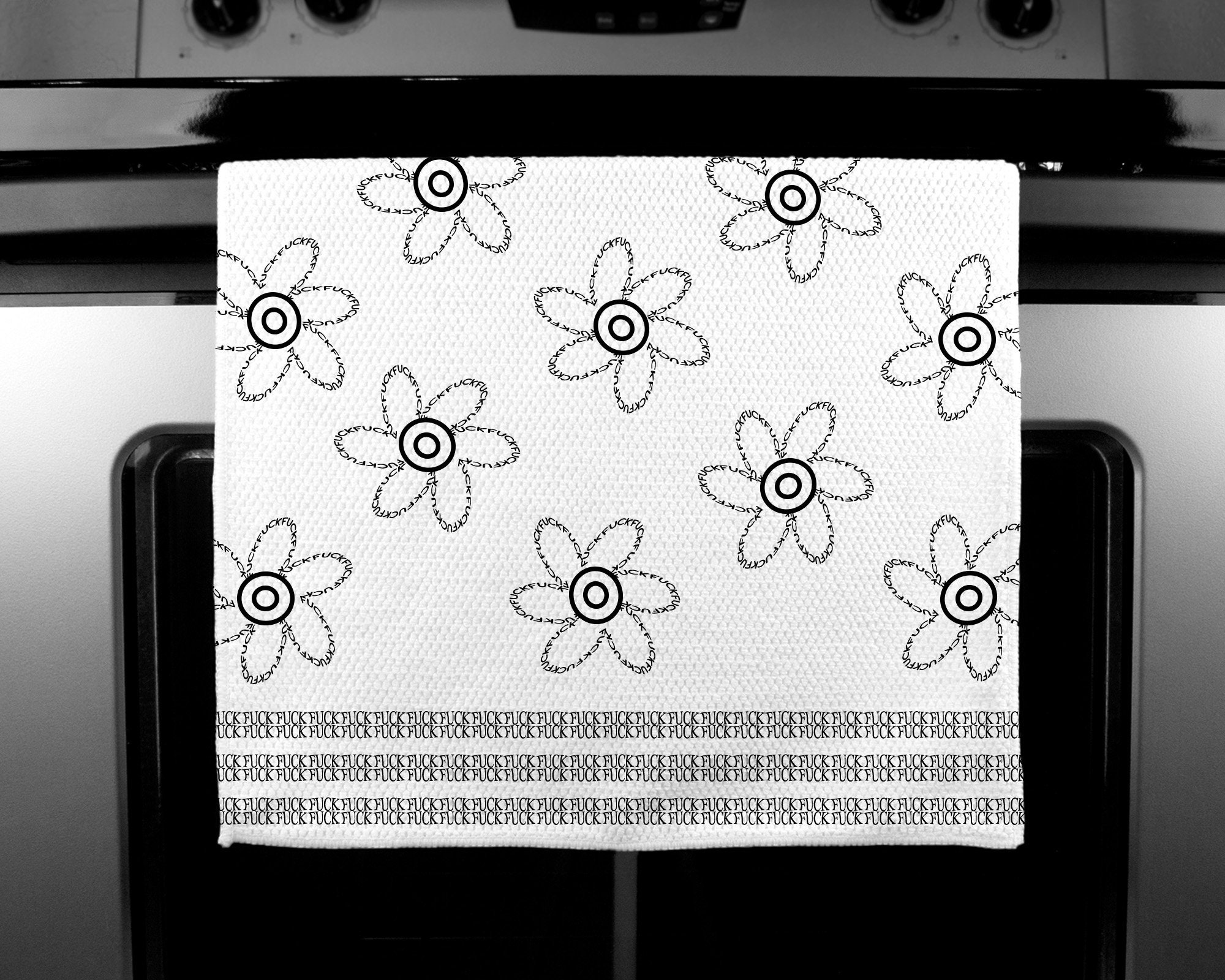 Sh*t Da*n F**k Kitchen Tea Towel