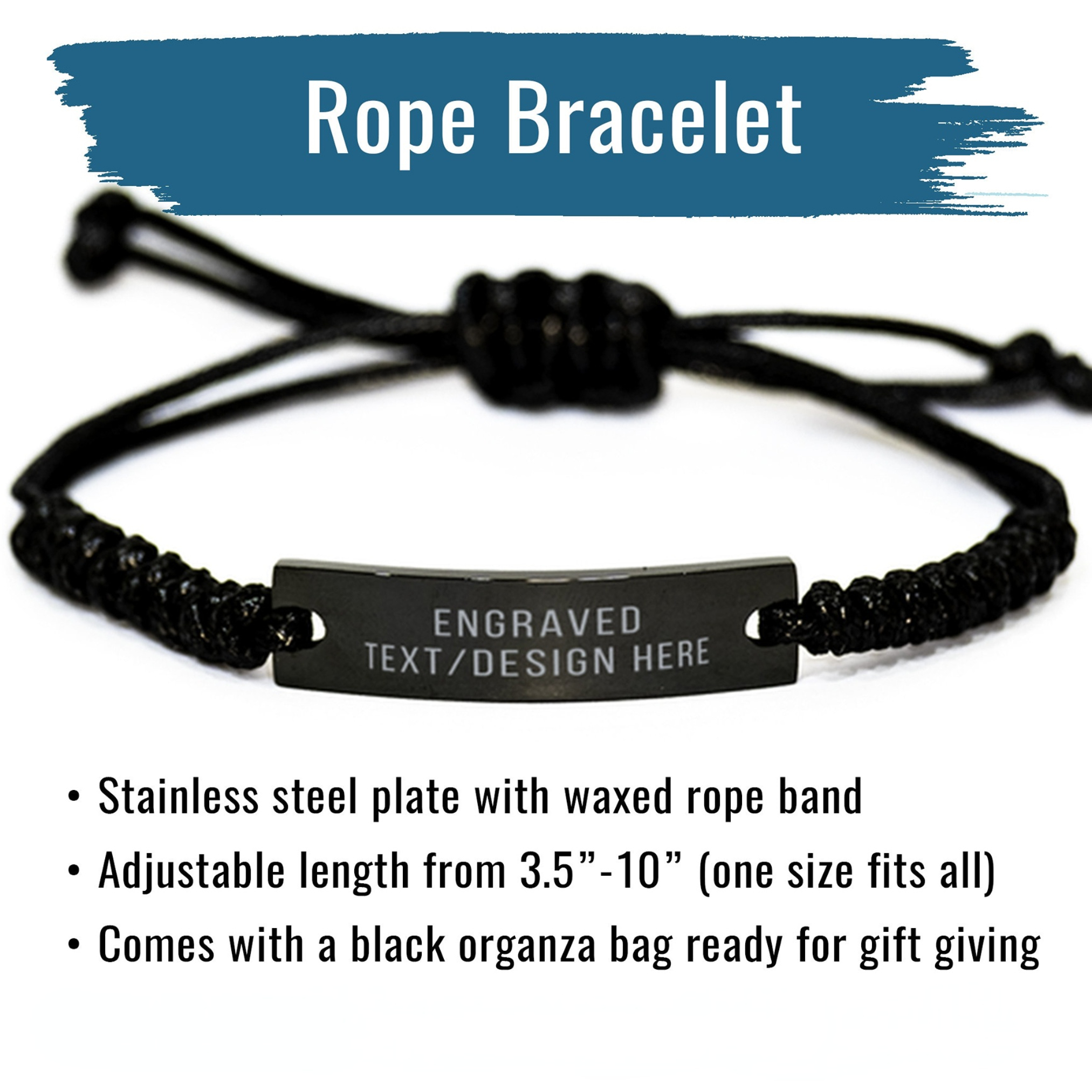 "I Will Carry You With Me" Personalized Engraved Memorial Bracelet