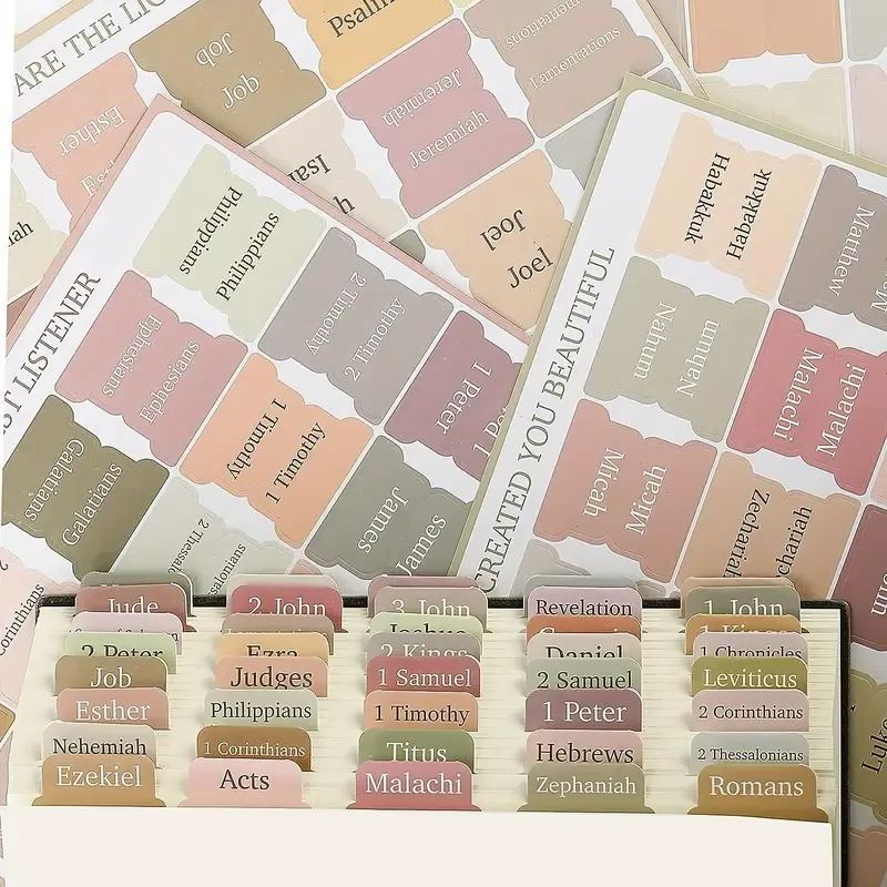 📓Bible Sticky Index Tabs（5 Pcs）