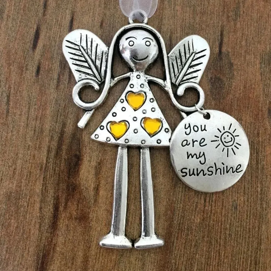Crazy Beautiful Friends Forever Angel Ornament Christmas Gift main image 1