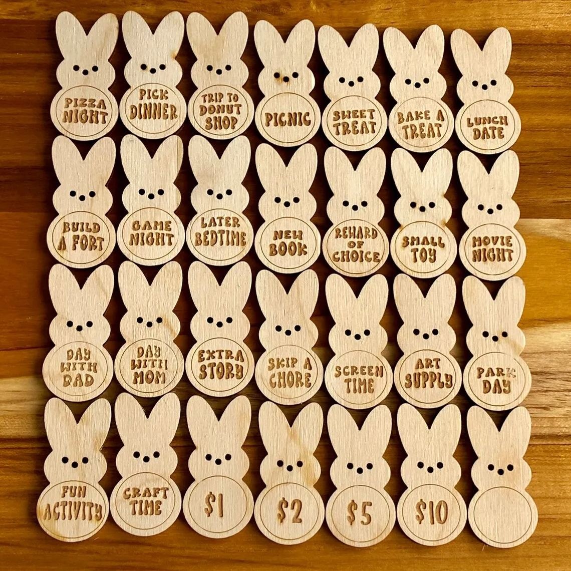 Easter Egg Reward Bunny Tokens