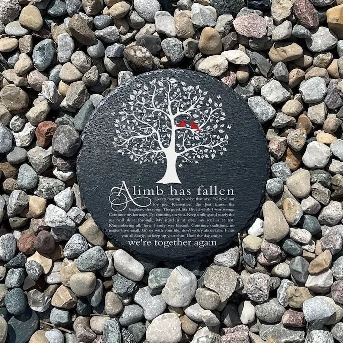 A Limb Has Fallen Memorial Garden Stone, Sympathy Gift Keepsake Bereavement Gift