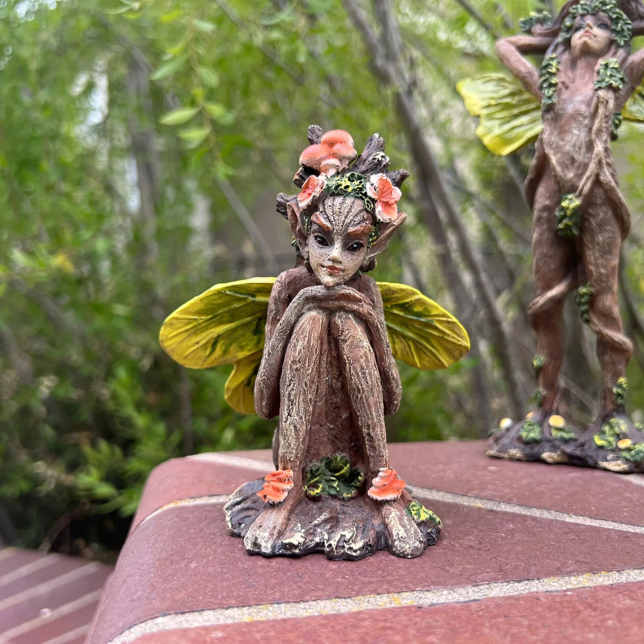 Fantasy Figurine Fairy Tree Elf Unique Decor